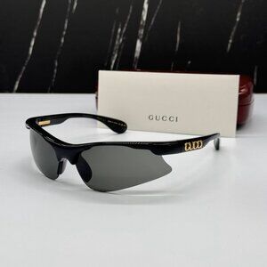 NEW GG1774S 006 GUCCI BLACK GREY MASK UNISEX GUCCI SUNGLASSES